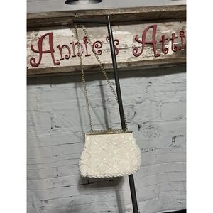 Purse VTG Clutch La Regale LTD Ladies Handmade Beaded Coin Gold Chain Pouch